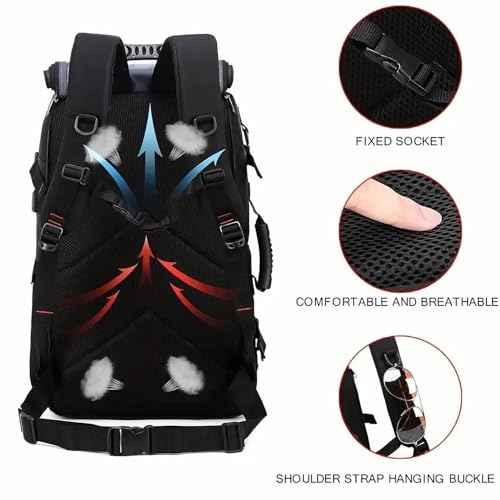 Mochila de senderismo impermeable 35L para hombre miniatura 6