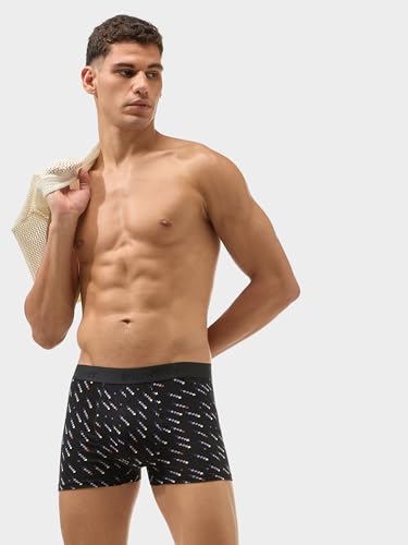 Image of Bummer Men's Premium Cotton Underwear | Fine Combed Cotton with Elastane for Stretch | Ultra Breathable Innerwear | Soft Fabric & No-Roll Waistband | Printed Trunks & Inner Combo for Men