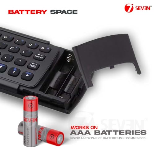 Image of 7SEVEN Air Mouse Smart Universal Remote 2.4GHz Wireless Voice Command Air Fly Mouse Keyboard for Smart TV, Android TV Box, Projector, Computer and PC Gaming