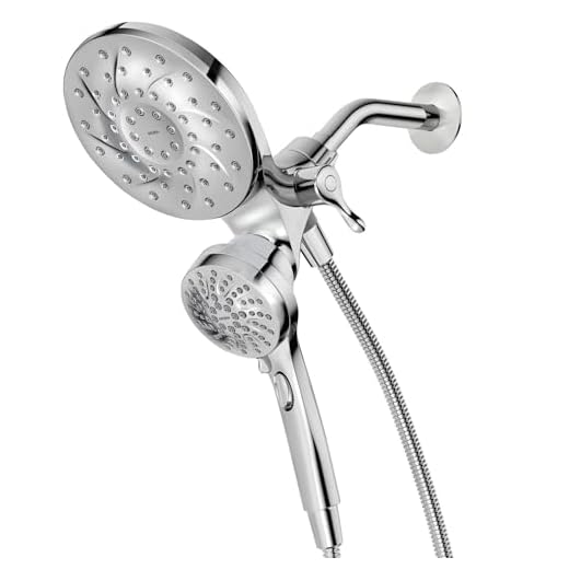 Moen Engage Magnetix Chrome 2.5 GPM Handheld/Rain Shower Head 2-in-1 Combo Featuring Magnetic Docking System, Rain Shower Head with Handheld Spray, 26009