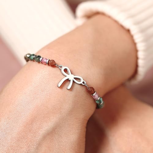 Bow Bracelets for Women,Teen Girls, Unique Birthday Gifts for Women, Friends, Sister, Daughter, Granddaughter, Niece on Graduation Easter Mothers Day Christmas Jewelry Trendy Stuff - Image 4