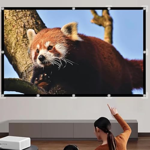 Pantalla de proyección portátil 200 pulgadas 16:9 plegable miniatura 6
