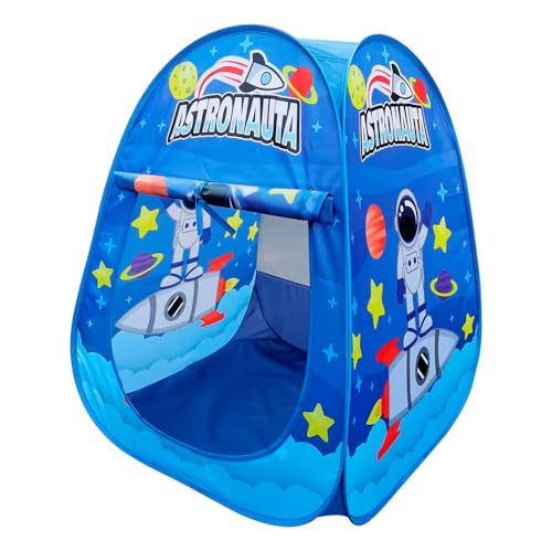 DM Toys Barraca Infantil Dobrável Astronauta Azul