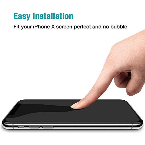 Image of STP FEEL Ultra Premium Tempered Glass Screen Protector Guard For iPhone X /iPhone 11 Pro /iPhone XS (White, Pack of 1) Edge to Edge Coverage Screen Guard with Easy Installation Kit