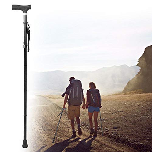 Opvouwbare wandelstok Verstelbare wandelstok voor mannen en vrouwen, in hoogte verstelbare handgreep Kruk Opvouwbare… - Afbeelding 7