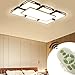 Price comparison product image LED Ceiling Light 78W Dimmable 3000-6500K Remote Control Ceiling Lamp Hallway Bedroom Living Room Lamp Energy Saving Light (Black-78w Dimmable)