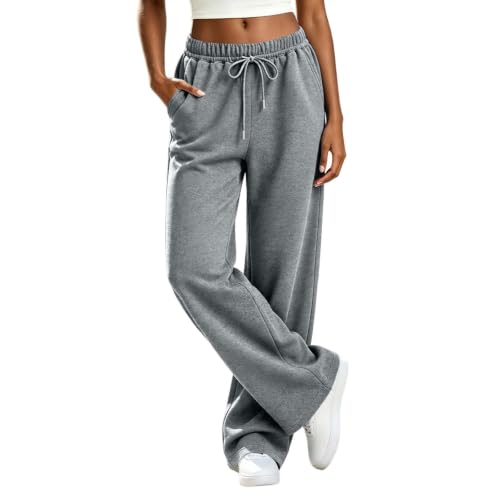 Sweat Pants for Womens High Waisted Loose Drawstring Wide Leg Sweatpants - image 1