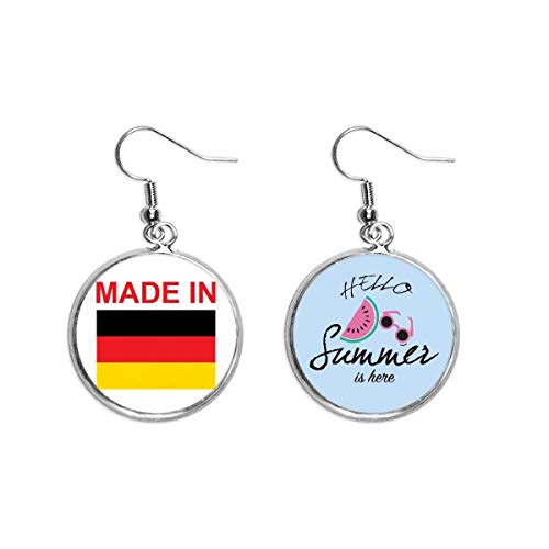 Pendientes de sandía país de amor joyería de verano para lóbulo