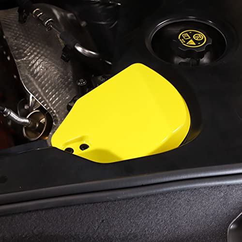 Image of TOYCIDFG Engine Bay Shock Protection Panel Cover Trim Compatible with Chevrolet C8 Corvette 2020-2023 Absorbing Tower Cover Caps (Yellow)