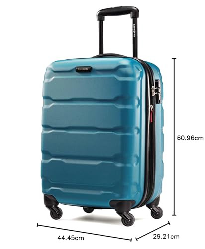 Image of Samsonite Omni PC Hardside Expandable Luggage with Spinner Wheels, Carribbean Blue, 2-Piece Set (20 /24), Omni Pc Hardside Expandable Luggage With Spinner Wheels
