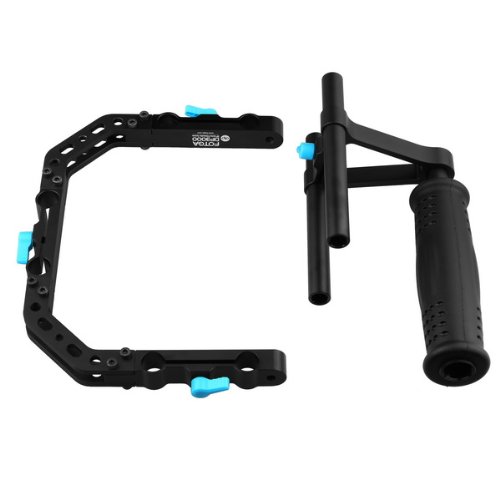 FOTGA DP3000 maniglia superiore staffa gabbia suppot rig per 15 millimetri DSLR fuoco asta follow scatola / matte