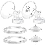 Maymom Pump Parts for Spectra S2 Spectra S1 Spectra 9 Plus Breastpump Not Original Spectra Pump Parts Replace Spectra S2 Accessories and Spectra Flange. Inc Flange Backflow Protector Tubing (32mm)
