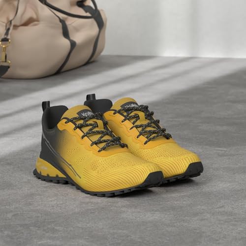 Image of ikunka Men's Fashion Sneakers Lightweight Breathable Walking Shoes Tennis Cross Training Shoe Non Slip Trail Running Shoes