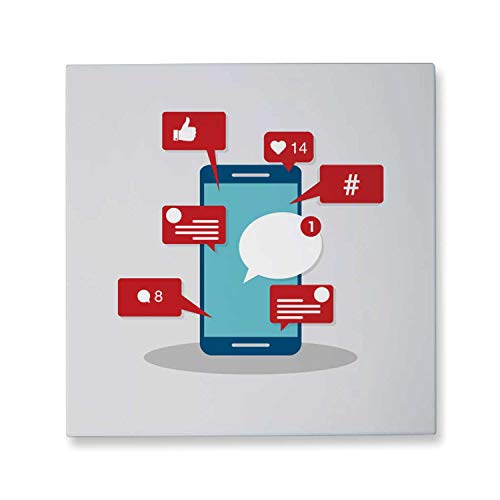 Viral Content,Art Print Stickers Social Activity and smm - Likes Art Print