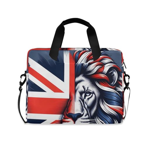 Funda Maletín para Portátil con Bandera Británica y León miniatura 1