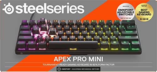 SteelSeries Apex Pro Mini RGB Wired Gaming Keyboard (64820