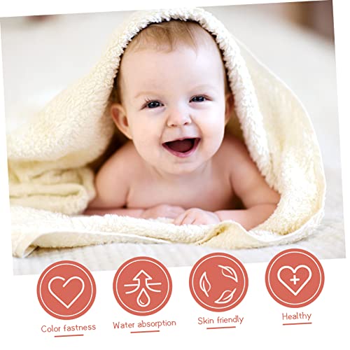 SUPVOX 10pcs Muslin Cotton Baby Towels for Newborns Soft Facial Handkerchiefs Absorbent Double-Layer Washcloths for Infants for Nursing and Gentle Cleaning4