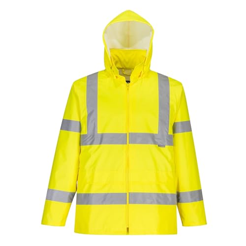 Ensemble de pluie enroulable jaune Portwest 2XL haute visibilité imperméable