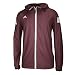 adidas Mens Team Sports Full Zip Jacket, Maroon/White, X-Large