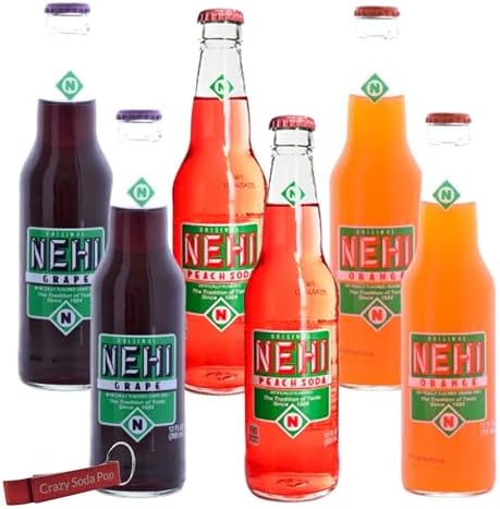 Amazon.com : Nehi Soda 3-Pack: Grape, Orange and Peach (12oz long neck ...