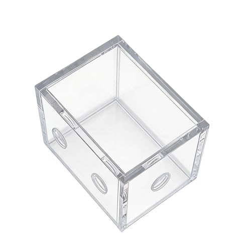 Elnwnnkc Contenedor de agua acrílico de 175 ml, 350 ml, 525 ml, G1, 4 roscas para refrigeración por agua, con bloque de conexión de tubo para ventilador de refrigeración, estructura líquida pequeña