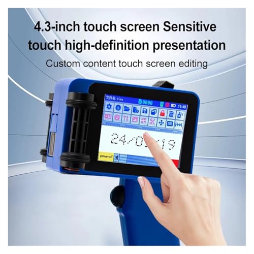 Imprimante portable code QR et date de péremption avec encre noire Blue-Printer1
