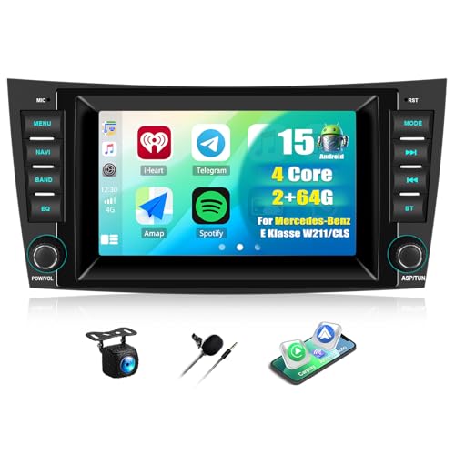 Android Auto Mercedes W211 autoradio Bluetooth écran 7"