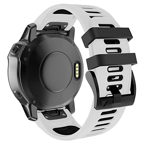 ISABAKE Bracelet Compatible avec Fenix 7,Silicone Bracelet de Remplacement Compatible avec Fenix 6/Fenix 7/Fenix 5/Fenix 5 Plus/Forerunner 935/Forerunner 945/Approach S60/Quatix 5,26mm Sport Bracelet Cover