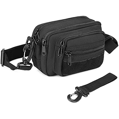 UBORSE Tactical Waist Bag Military Molle Bumbag Water-Resistant Multifunctional Hip Belt Bag for Outdoor Running Travel Hiking Cycling Camping Climbing Cover