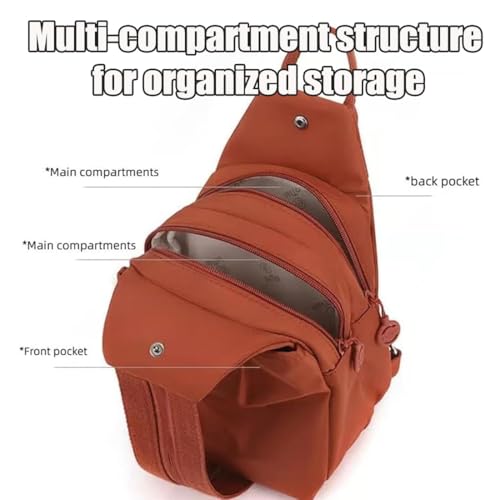 Pickelect Waterproof 2-Way Commuter Bag, Preferablen Oxford Large Capacity Convertible Anti-Theft Sling Bag (Khaki)3