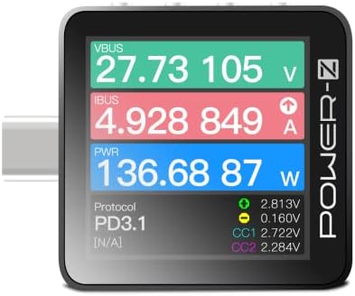 ChargerLAB Power-Z KM003C Portable USB-C Fast Charging Tester PD3.2 QC5.0 Digital Voltmeter & Ammeter Power Bank Tester