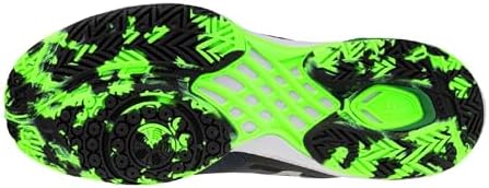 MIZUNO Unisex Adult Wave Claw 4 Badminton Shoes, black/green, 6.5