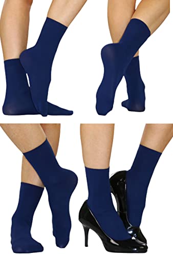Image of ToBeInStyle Women's Pack of 6 or 12 Fashion Printed Crew Socks