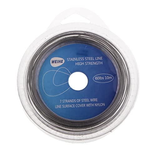 Línea de pesca acero inoxidable 7 hilos 60LB 10m miniatura 7