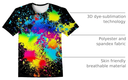 Image of LAIDIPAS Boys Girls 3D Graphic T-Shirt Short Sleeve Tops Tees 6-16 Years