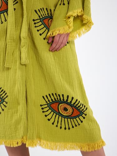 Image of Evil Eye Kimono Robe - Beach Kimono Coverups for Woman