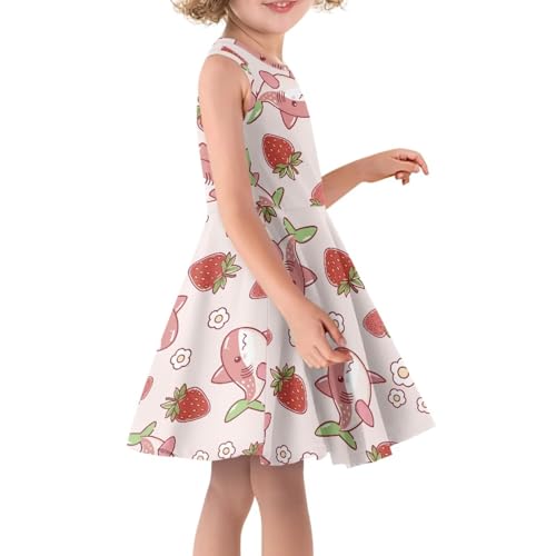 SYtrade Dress for Girls Sleeveless Waisted School Novelty Flared Dress3