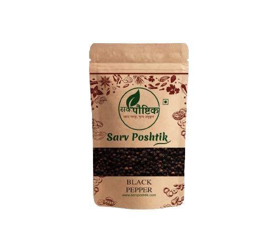 SARV POSHTIK Whole Black Pepper | Extra bold | 100 percent raw black peper | Premium Pepper | Authentic pure black pepper | Sabut Kali Mirch (150) (B0D7HPHV25) Amazon Price History, Amazon Price Tracker