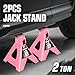 DNA MOTORING 1 Pair Jack Stands, 2 Ton (4400 lbs) Capacity Car Lifting Stand, Adjustable Height Car Jack Stands for Cars, Sedans, Small Vehicles, SUV, TOOLS-00681-PK