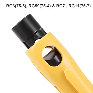 uxcell RG6 RG11 Coaxial Cable Stripper, Double Ended Coax Stripping Wire Cutter for RG7/11 and RG59/6 or RG6