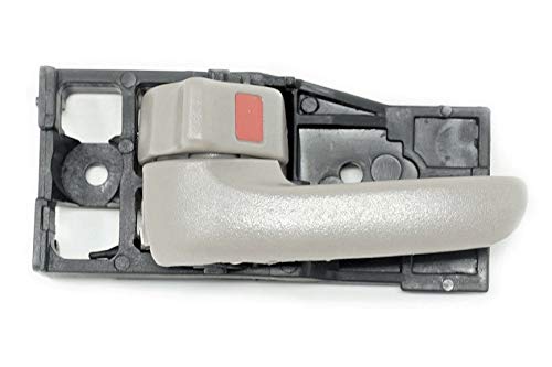 Sentinel Parts Interior Left Driver Side Door Handle Gray Charcoal Compatible Replacement for 2000-2006 Tundra 69206-0C010-B1, TO1352186