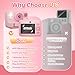 Instant Print Camera for Kids, App Printing, 1080P Video, Dual-Lens Selfie Digital Camera with 32G SD, Christmas Birthday Gifts for Girls Boys 4 5 6 7 8 9 10 11 12 Year Old, Portable Toddler Toy