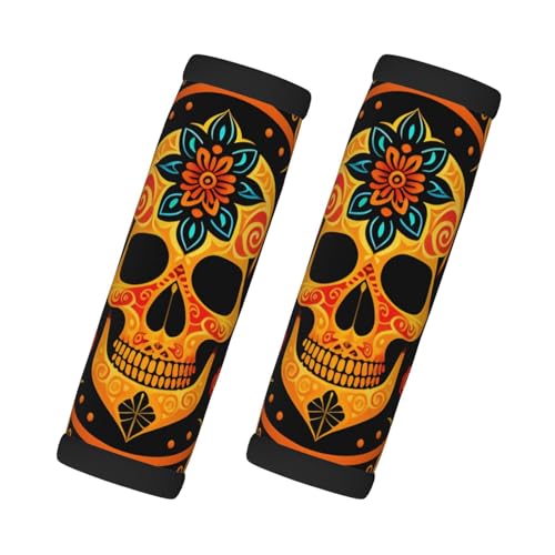 Happy Head - Paquete de 2 fundas de agarre de viaje para maletas, asas de mochila
