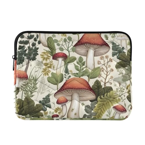 Funda para portátil 13-14 pulgadas impermeable con diseño hongo