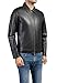 Jild Polo Collar Premium Leather Jacket Men - Old School Classic Style Everyday Wear Real Lambskin Mens Leather Jacket (Polo-Blk-XS)
