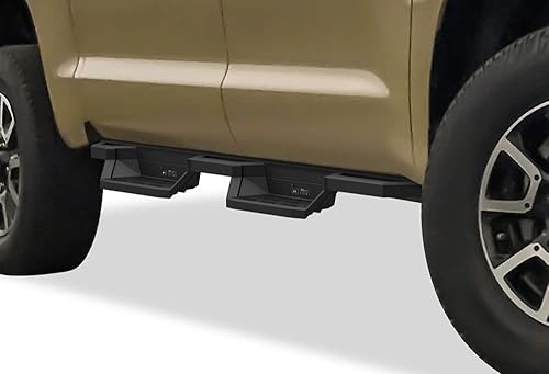 APS iArmor Drop Steps - Estribos deslizantes de roca compatibles con Toyota Tundra 2007-2021 CrewMax