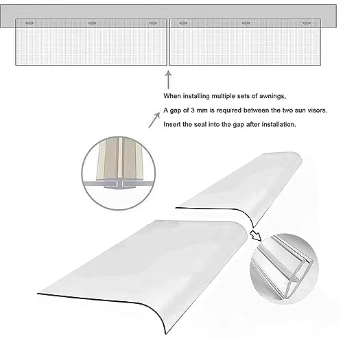 Auvent de porte transparent : finie la pluie sur le seuil avec ce polycarbonate de 3.5mm - 8