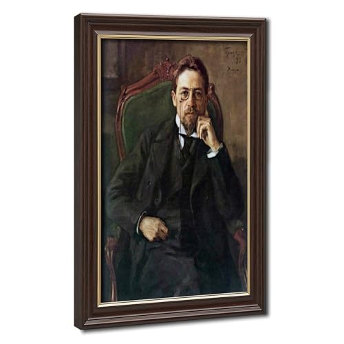 Impression sur toile Anton Chekhov décoration murale bureau tableau de 20x30cm