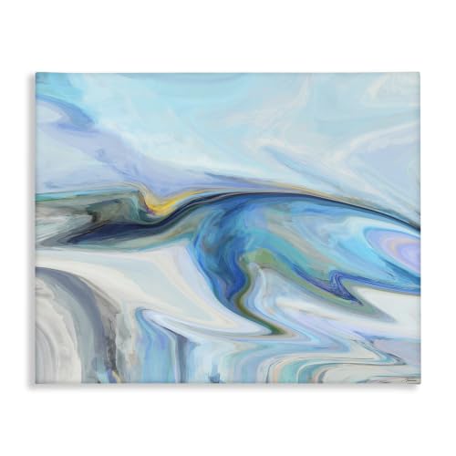 Stupell Industries 'Fluid Blue Contemporary Composition'| Canvas Art