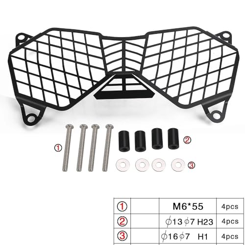 Grille de protection phare pour Triumph Tiger 800 et cache latéral